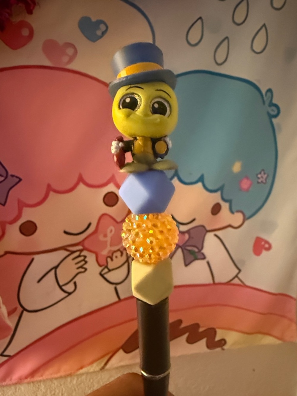 Cute Yellow Character Beaded pen